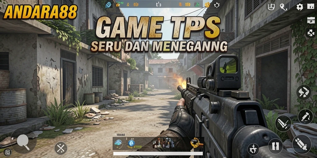 Gameplay seru ANDARA88 dengan aksi menembak intens.