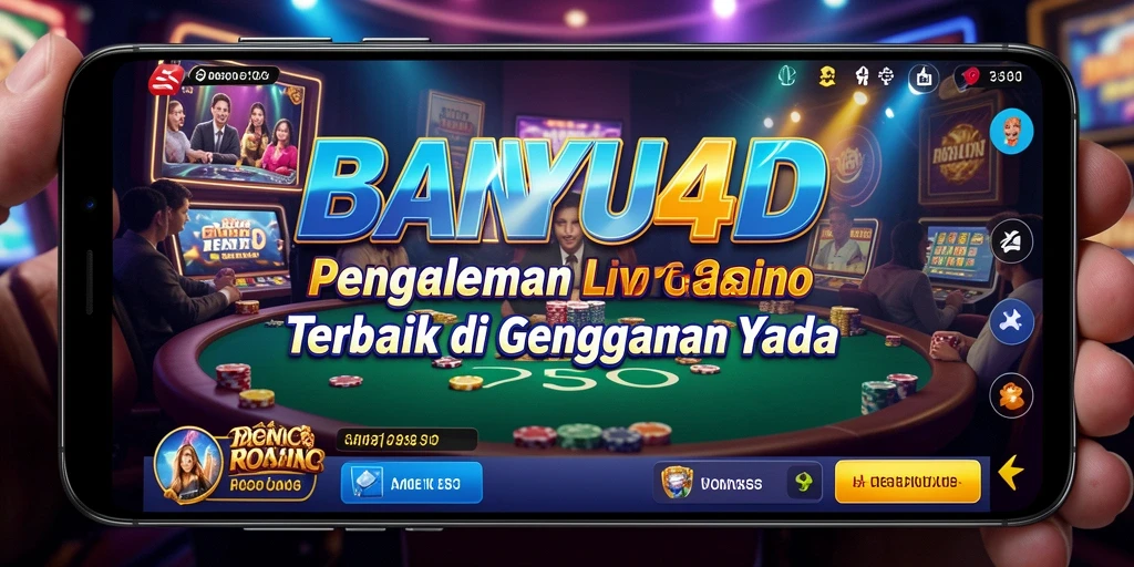 Screenshot utama BANYU4D menampilkan aksi seru permainan Live Casino.