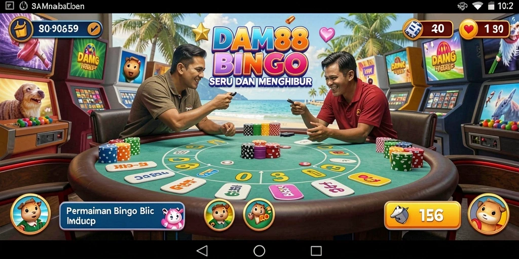 Gameplay DAM88 yang seru dan interaktif dalam permainan Bingo.