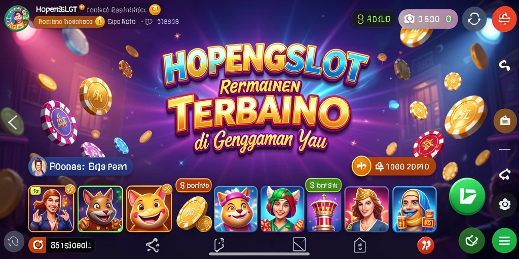 Tampilan gameplay HOPENGSLOT yang mengasyikkan dengan beragam mesin slot.