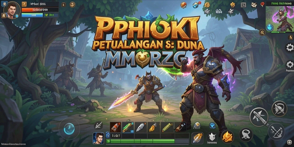 Tampilan seru dari gameplay PPHOKI di dunia MMORPG.