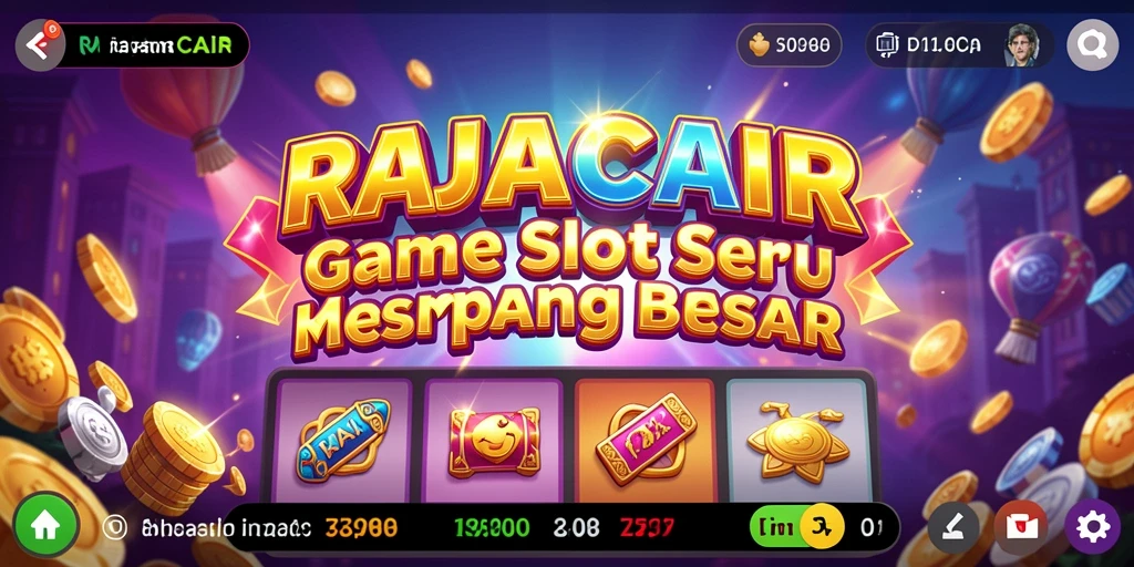 Tampilan gameplay menarik RAJACAIR dengan jackpot yang menggiurkan.