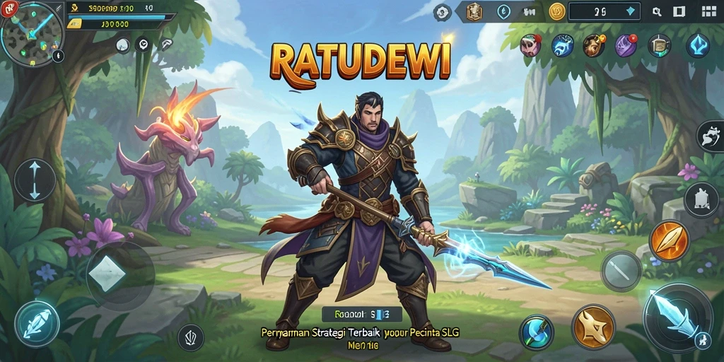 Tampilan menarik gameplay RATUDEWI dengan elemen strategi dinamis.