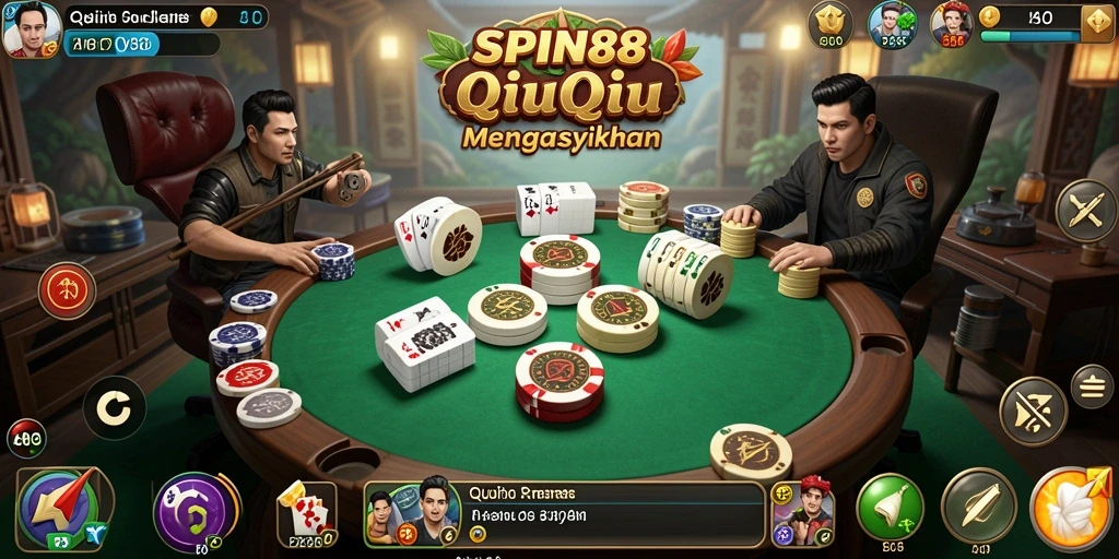 Tampilan gameplay menarik dari SPIN88 QiuQiu.
