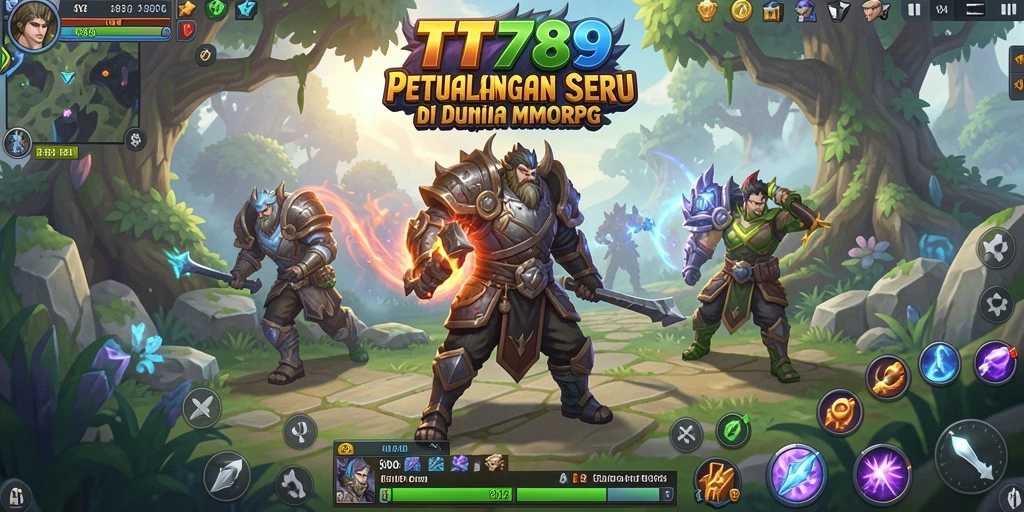 Tangkapan layar gameplay TT789 yang menampilkan petualangan di dunia MMORPG.
