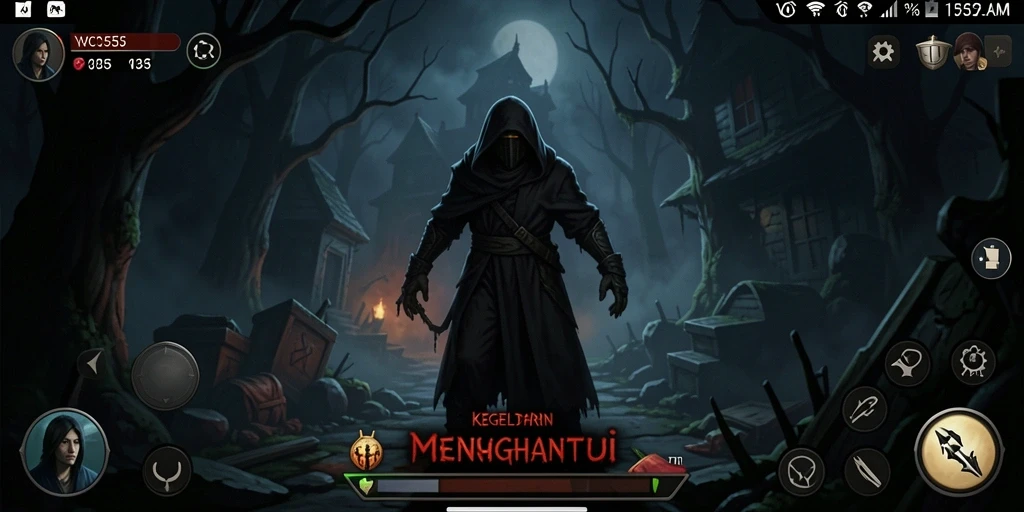 Gameplay menegangkan dari VC55 dengan suasana horor yang mencekam.