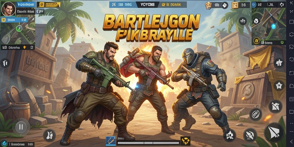 Gameplay seru dan mendebarkan di YOYO88 Battle Royale.